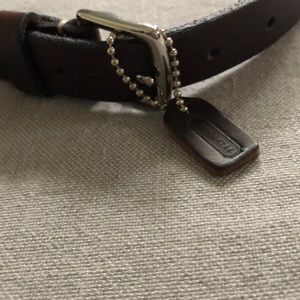 Authentic Coach belt 31-36”dark brown